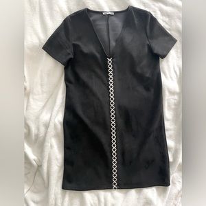 Black Zara mini dress.